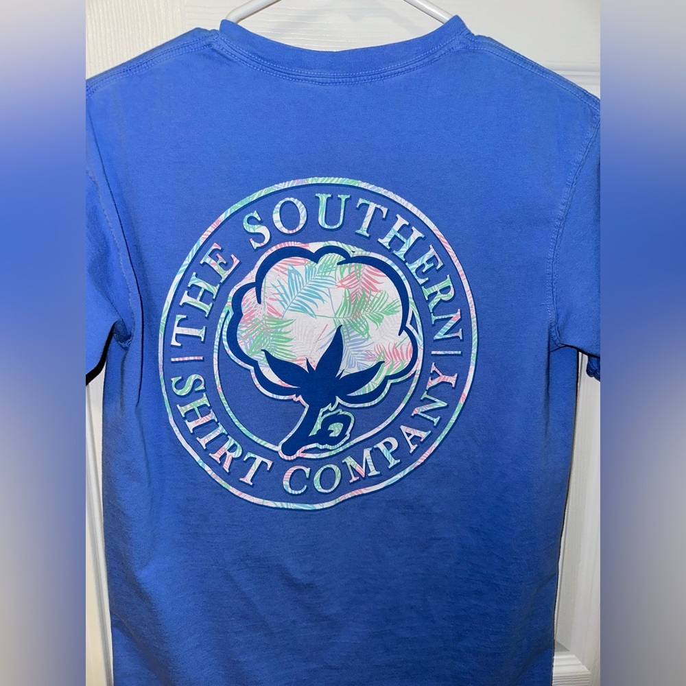 The Southern Shirt Company Kids Tropical Blue Tee